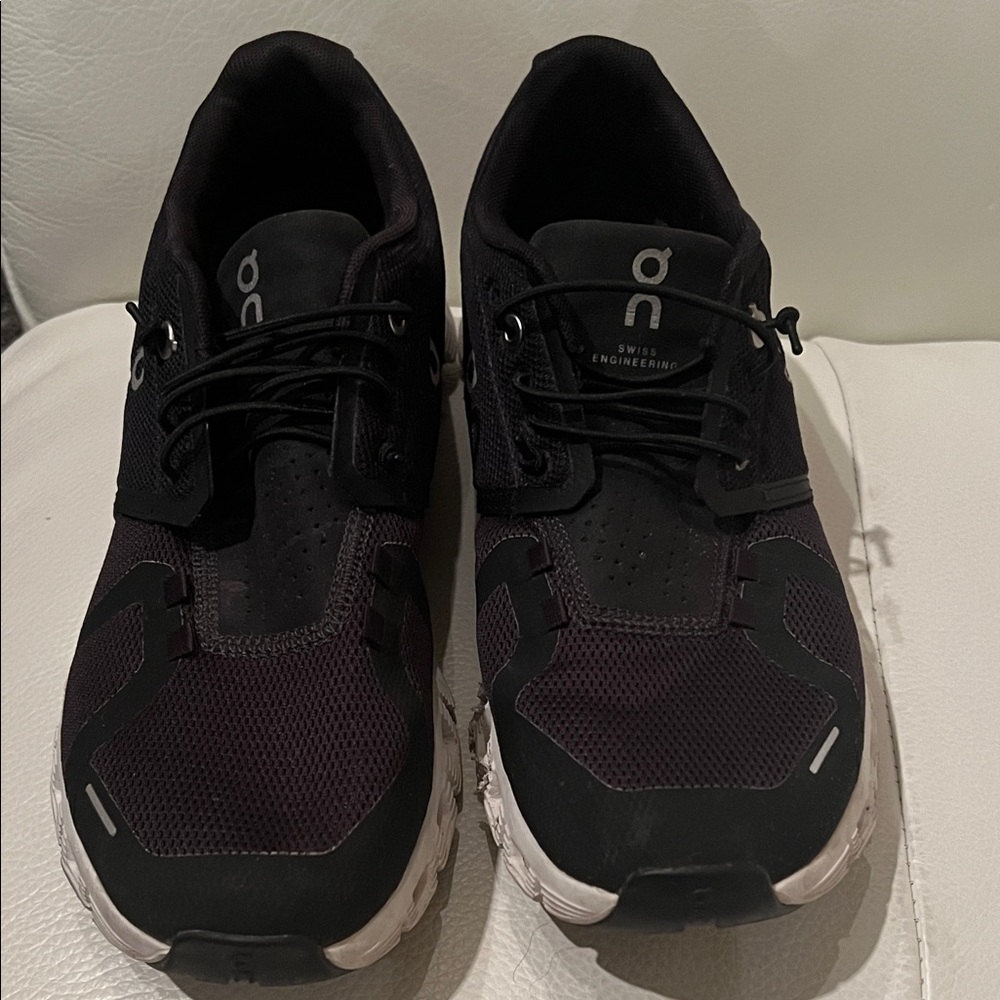 On Running Womens Cloud Sneakers in Black
